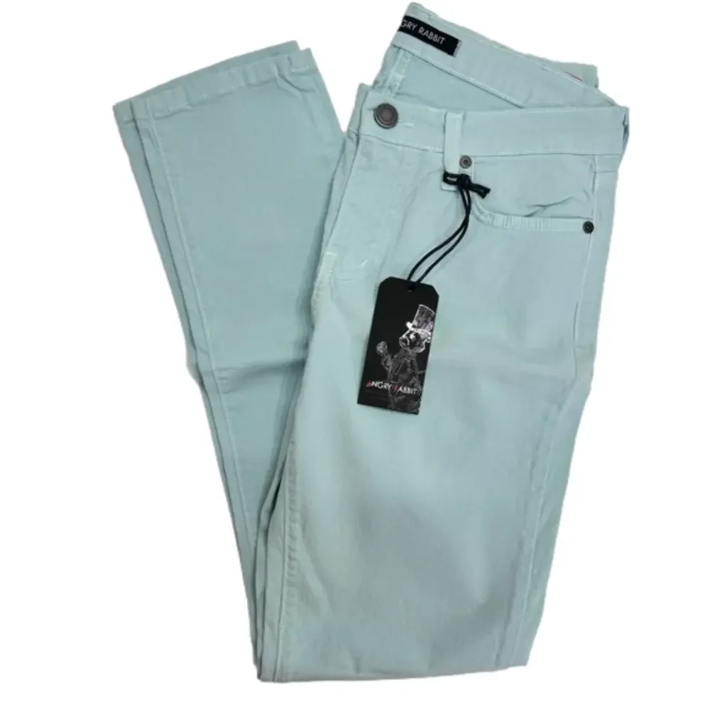 Angry Rabbit Light Mint Green Slim Fit Classic 5 Pocket Jeans Various Sizes